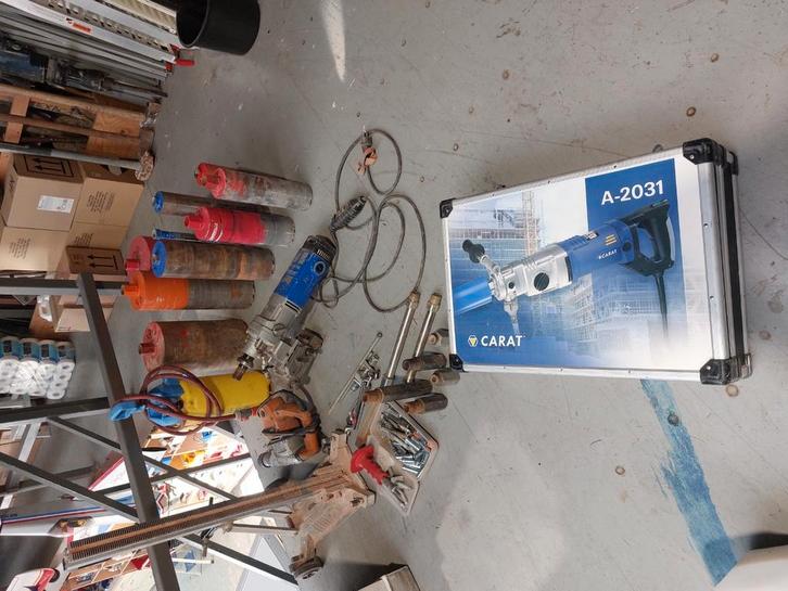 Diamant kern Carat boor 2st machine boren statief verlenger, Doe-het-zelf en Verbouw, Gereedschap | Boormachines, Gebruikt, Ophalen