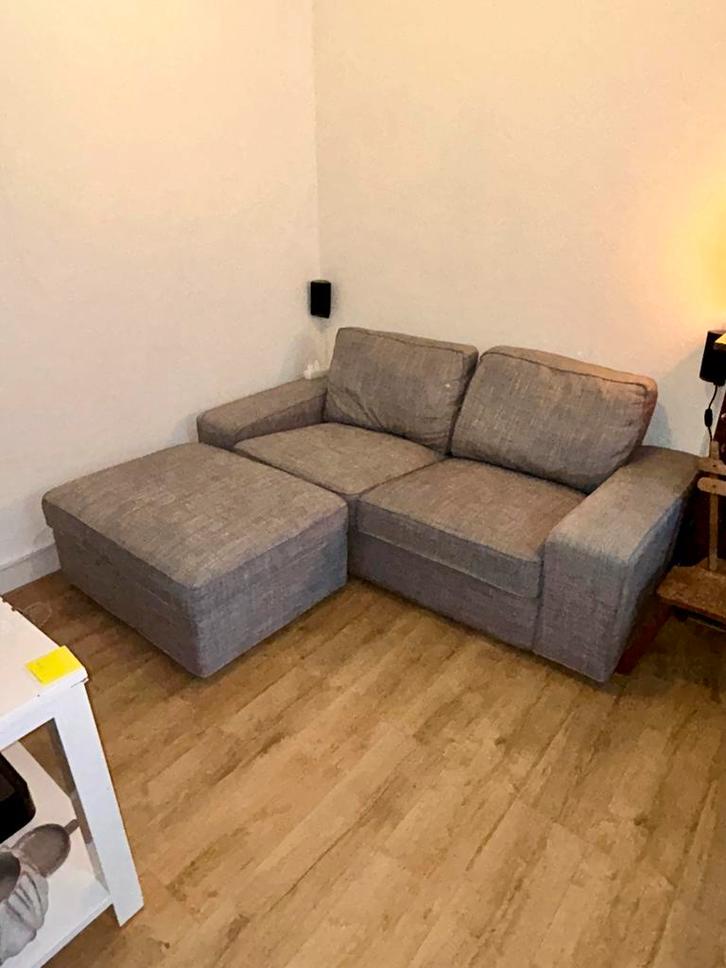 IKEA Kivik Bank + gratis Voetenbank, Huis en Inrichting, Banken | Bankstellen, Gebruikt, Rechte bank, Tweepersoons, 150 tot 200 cm