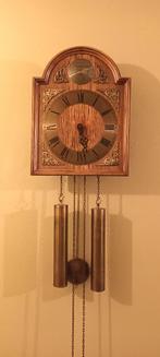 Retro / vintage wandklok met slinger AMS Germany 1980, Ophalen, Gebruikt, Analoog, Wandklok