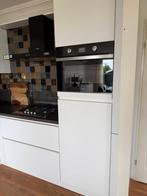 Schmidt hoekkeuken greeploos wit incl.apparatuur en garantie, Wit, Hoekkeuken, Ophalen of Verzenden, Zo goed als nieuw