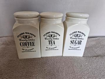 Claire Wilson's Country Kitchen Voorraadpotten Set beschikbaar voor biedingen