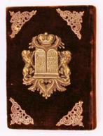 judaica / Duits-Hebreeuws gebedenboek met koperbeslag, 1894, Antiek en Kunst, Verzenden