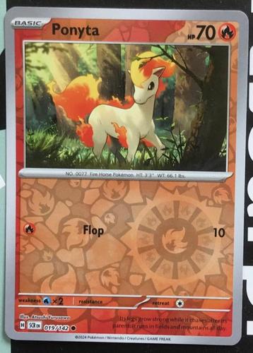 Pokemon - Ponyta (SCR 019) Reverse holo.. beschikbaar voor biedingen