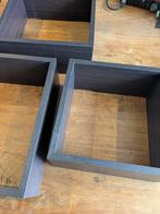 IKEA Lack wandkubussen - set van 3 (zwart/bruin), Ophalen, Zo goed als nieuw