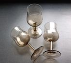 3 vintage rookglas wijnglazen Luminarc France, Ophalen of Verzenden, Zo goed als nieuw, Overige typen