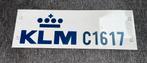 Emaille bord KLM - Vintage Decoratie, Ophalen of Verzenden, Gebruikt, Overige typen