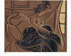 Picasso Woman at the Window Linocut Genummerd, Antiek en Kunst, Kunst | Litho's en Zeefdrukken, Ophalen of Verzenden