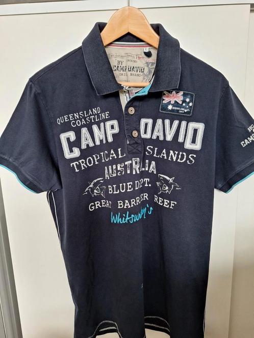 Leuk poloshirt van Camp David, Kleding | Heren, Polo's, Zo goed als nieuw, Maat 52/54 (L), Blauw, Ophalen of Verzenden