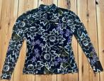Top Tramontana - Zwart Bloemenprint - Medium / maat 38, Kleding | Dames, Tops, Maat 38/40 (M), Tramontana, Zwart, Ophalen of Verzenden