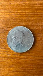 1965 Churchill Crown munt – Grote Engelse herdenkingsmunt, Postzegels en Munten, Munten | Europa | Niet-Euromunten, Ophalen of Verzenden