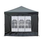 Grote inklapbare partytent zwart 600x300x245 cm, Tuin en Terras, Opvouwbaar, Partytent, Minder dan 4 meter, Nieuw
