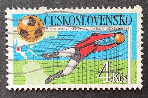 663. Tsjechoslowakije gestempeld = SPORT / VOETBAL =, Postzegels en Munten, Postzegels | Thematische zegels, Gestempeld, Sport