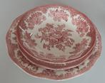 Enoch Wedgwood set borden, pink Asiatic Pheasants, gaaf, Antiek en Kunst, Ophalen of Verzenden