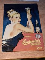 reclamebord Budweiser Budvar, Ophalen of Verzenden, Nieuw, Reclamebord, Plaat of Schild, Overige merken