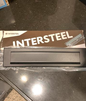 RVS mat zwarte brievenbus. NIEUW beschikbaar voor biedingen