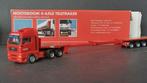 Man TGX XXL Nooteboom 4 Axle Tele Trailer 1:87 Herpa Pol, Hobby en Vrije tijd, Modelauto's | 1:87, Ophalen of Verzenden, Nieuw