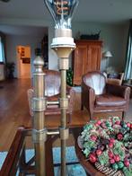Franse Brocante Telescoop Lamp koper notarislamp bureau, Ophalen of Verzenden