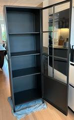 Stalen vitrinekast, 178x60x40 cm, Huis en Inrichting, Ophalen, Gebruikt, 50 tot 100 cm, Metaal