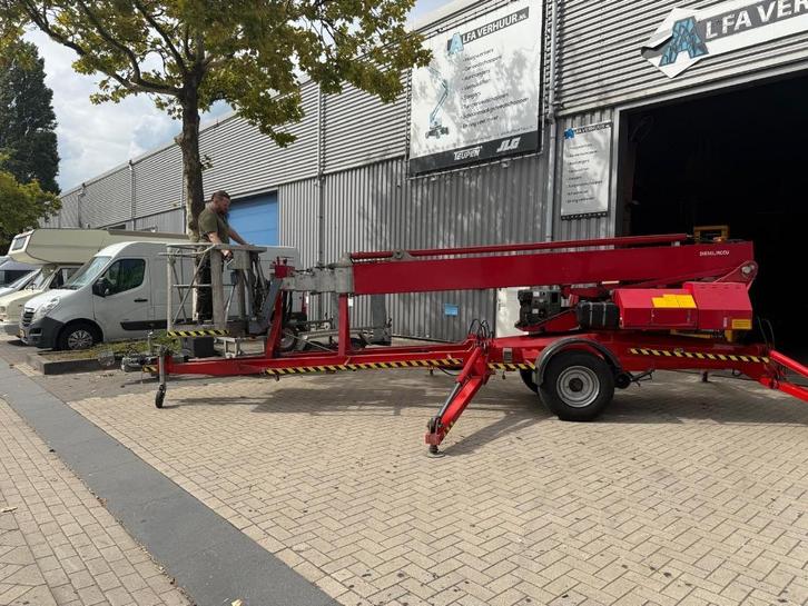 TE KOOP:  Denka 25M Aanhanger Hoogwerker, Zakelijke goederen, Machines en Bouw | Liften, Steigers en Ladders, Ophalen of Verzenden