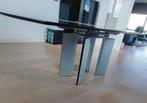 Zwarte granieten eettafel - verlengbaar, Ophalen, Overige materialen, Gebruikt, 100 tot 150 cm