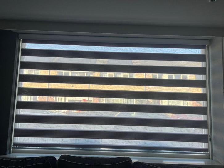 Duo rolgordijn, Huis en Inrichting, Stoffering | Gordijnen en Lamellen, Zo goed als nieuw, 200 cm of meer, 200 cm of meer, Grijs