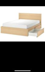 IKEA bed frame 140x200, Ophalen, Wit, Tweepersoons, 140 cm