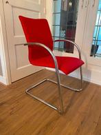 4 stuks Workware X5 design stoelen-buisframe/rood -zie fotos, Ophalen, Modern design, Gebruikt, Metaal
