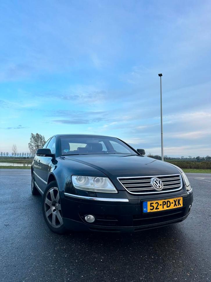Volkswagen Phaeton 6.0 W12 309KW 4MOTION AUT 2004 Zwart, Auto's, Volkswagen, Bedrijf, Phaeton, Benzine, G, Sedan, Automaat, Origineel Nederlands