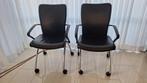 Lederen stoelen, Ophalen, Gebruikt, Twee, Zwart