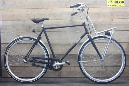 Union Flow herenfiets 3 versn. mat zwart met garantie, Fietsen en Brommers, Fietsen | Heren | Herenfietsen, Gebruikt