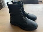 Zwarte leren boots maat 35, Meisje, Ophalen of Verzenden, Laarzen, Zo goed als nieuw