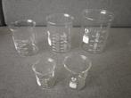 Bekerglas met schenktuit / set van 5 / laboratorium glaswerk, Hobby en Vrije tijd, Overige Hobby en Vrije tijd, Ophalen of Verzenden