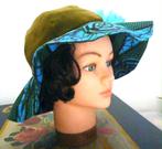 599 Historisch/victoriaase hoed van fluweel,, Ophalen of Verzenden, Nieuw, Hoed