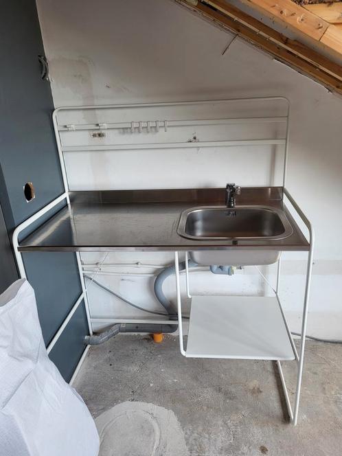 IKEA sunnersta kitchenette incl kraan en afvoer, Huis en Inrichting, Keuken | Complete keukens, Zo goed als nieuw, Wit, Ophalen