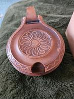 Houten Suikerpotje met Zonmotief - Oost-Europese Volkskunst, Ophalen of Verzenden, Gebruikt