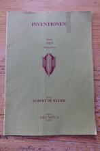 Albert de Klerk inventionen voor orgel, Orgel, Gebruikt, Ophalen of Verzenden, Artiest of Componist