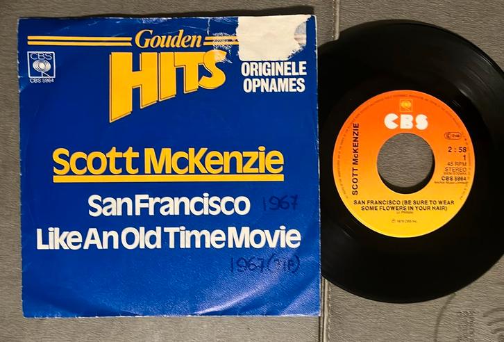 Scott McKenzie - San Francisco 7” NL, Cd's en Dvd's, Vinyl Singles, Gebruikt, Single, Pop, 7 inch, Ophalen of Verzenden