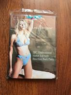 Nieuw - blauwe bikini met borduursels van Leg Avenue - S/M, Blauw, Nieuw, Ophalen of Verzenden, Bikini