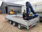 Hulco Medax Tridem met Amco Veba laadkraan (bj 2025), Auto diversen, Aanhangers en Bagagewagens, Gebruikt