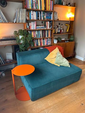 Modulaire 2-zits bank mét poef