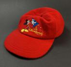 Disneyland Parijs Tovenaar Mickey Mouse wollige rode Pet, Verzenden, Mickey Mouse, Gebruikt, Kleding of Textiel