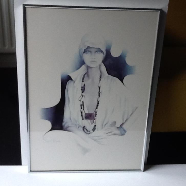 Ingelijste Art Print  "Lisa" , Sara Moon, Huis en Inrichting, Woonaccessoires | Schilderijen, Tekeningen en Foto's, Zo goed als nieuw
