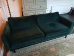 Bank groen velours, Ophalen, Gebruikt, 75 tot 100 cm