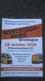 Modelspoorbeurs Railruners Groningen 18 oktober 2025, Gelijkstroom of Wisselstroom, Overige typen, Zo goed als nieuw, Ophalen