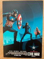 Marvel A4 posters Captain America Civil War, Verzamelen, Posters, A4 of kleiner, Zo goed als nieuw, Rechthoekig Staand, Film en Tv