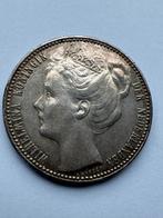 1 Gulden 1898 Wilhelmina, Postzegels en Munten, Munten | Nederland, 1 gulden, Zilver, Ophalen of Verzenden, Koningin Wilhelmina