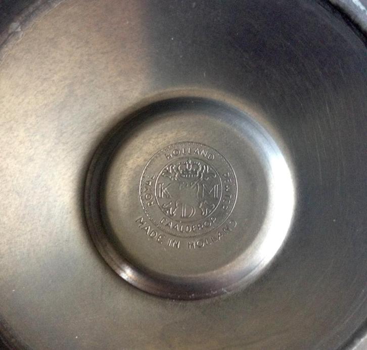 2 Tinnen klepkannen -KdBR90 - Royal Holland Pewter Daalderop, Antiek en Kunst, Antiek | Tin, Ophalen of Verzenden