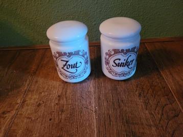 Vintage Zout & Suiker Potten beschikbaar voor biedingen