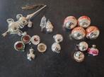 Vintage kerstballen en piek, Overige materialen, Gebruikt, 4 bedels of meer, Ophalen