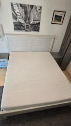 Ikea bed met matras 160 200, Huis en Inrichting, Ophalen, Wit, Tweepersoons, Zo goed als nieuw